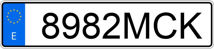 Numer rejestracyjny 8982MCK posiada MINI MINI