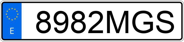 Numer rejestracyjny 8982MGS posiada MERCEDES GLC (254)