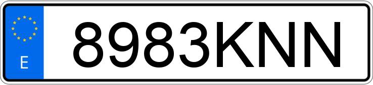 Numer rejestracyjny 8983KNN posiada VOLKSWAGEN GOLF Numer rejestracyjny 8983KNN posiada VOLKSWAGEN GOLF