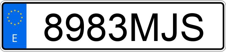 Numer rejestracyjny 8983MJS posiada BMW X6