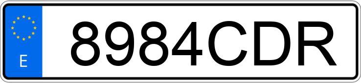 Numer rejestracyjny 8984CDR posiada PEUGEOT 307 Numer rejestracyjny 8984CDR posiada PEUGEOT 307