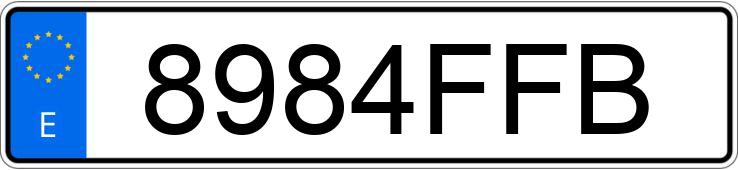 Numer rejestracyjny 8984FFB posiada BMW SERIE 3 Numer rejestracyjny 8984FFB posiada BMW SERIE 3