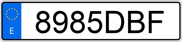 Numer rejestracyjny 8985DBF posiada MERCEDES E (211)