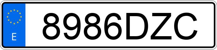 Numer rejestracyjny 8986DZC posiada VOLVO S40