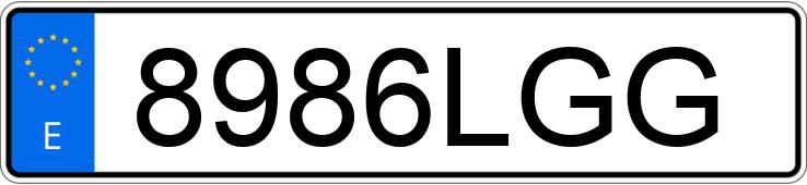 Numer rejestracyjny 8986LGG posiada TOYOTA AYGO