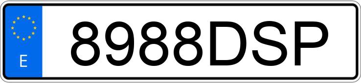 Numer rejestracyjny 8988DSP posiada VOLVO B 12 Numer rejestracyjny 8988DSP posiada VOLVO B 12