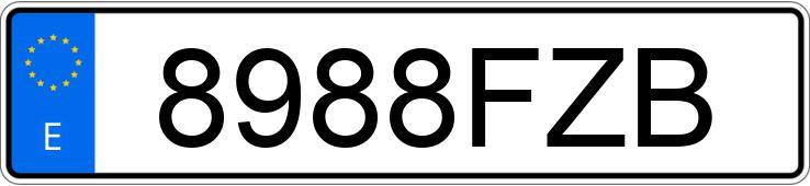 Numer rejestracyjny 8988FZB posiada MERCEDES SPRINTER