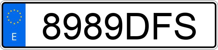 Numer rejestracyjny 8989DFS posiada RENAULT MEGANE