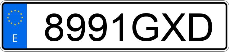 Numer rejestracyjny 8991GXD posiada AUDI A3 SPORTBACK