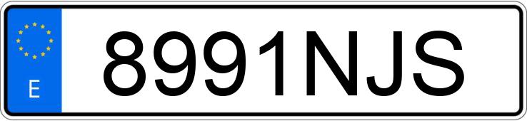 Numer rejestracyjny 8991NJS posiada FORD FIESTA