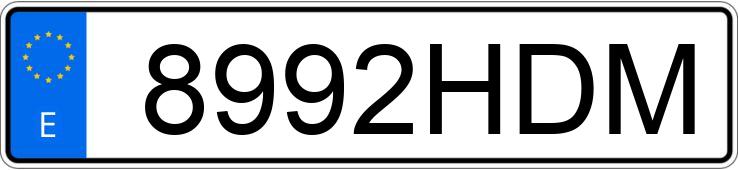 Le numéro d’enregistrement 8992HDM a SEAT LEON Le numéro d’enregistrement 8992HDM a SEAT LEON