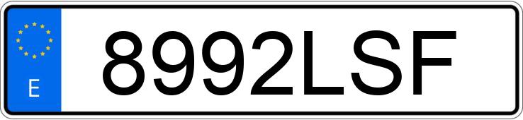 Numer rejestracyjny 8992LSF posiada MERCEDES A (177)