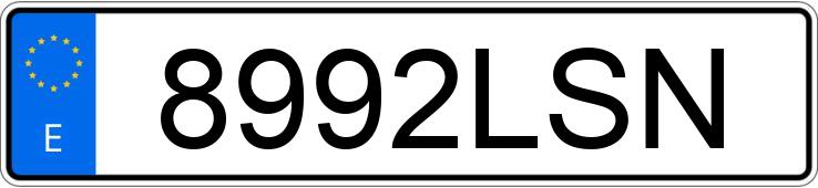 Numer rejestracyjny 8992LSN posiada FORD FOCUS