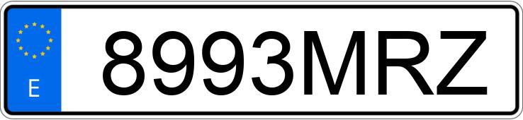 Numer rejestracyjny 8993MRZ posiada BMW X6