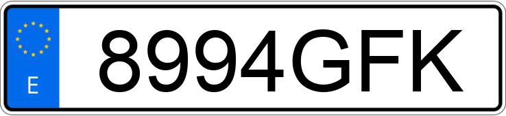 O número de registro 8994GFK tem RENAULT CLIO