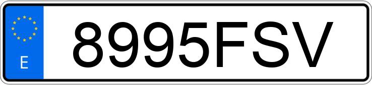 Numer rejestracyjny 8995FSV posiada SEAT IBIZA