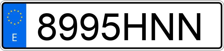 Numer rejestracyjny 8995HNN posiada MERCEDES C (204)