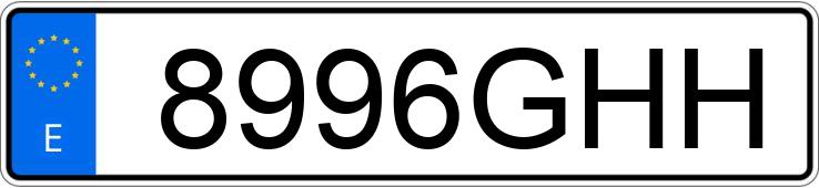 Numer rejestracyjny 8996GHH posiada SEAT ALHAMBRA