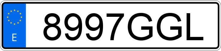 Numer rejestracyjny 8997GGL posiada BMW SERIE 3