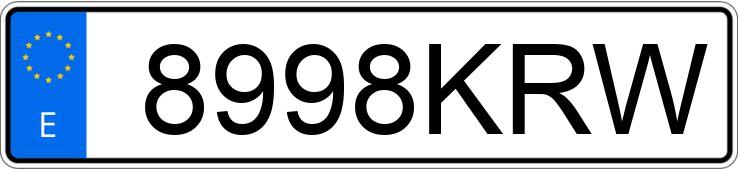 Numer rejestracyjny 8998KRW posiada CITROEN BERLINGO Numer rejestracyjny 8998KRW posiada CITROEN BERLINGO