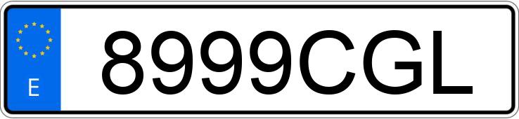 Numer rejestracyjny 8999CGL posiada MERCEDES C (203)