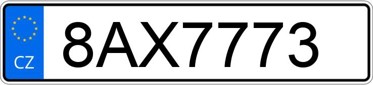 Numer rejestracyjny 8AX7773 posiada MERCEDES G