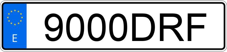 Numer rejestracyjny 9000DRF posiada FORD FOCUS Numer rejestracyjny 9000DRF posiada FORD FOCUS