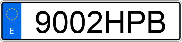 Numer rejestracyjny 9002HPB posiada VOLKSWAGEN CROSSGOLF