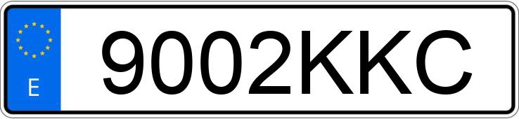 Numer rejestracyjny 9002KKC posiada VOLKSWAGEN CC