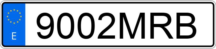 Numer rejestracyjny 9002MRB posiada TOYOTA YARIS