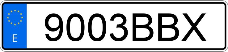 Numer rejestracyjny 9003BBX posiada PEUGEOT 406