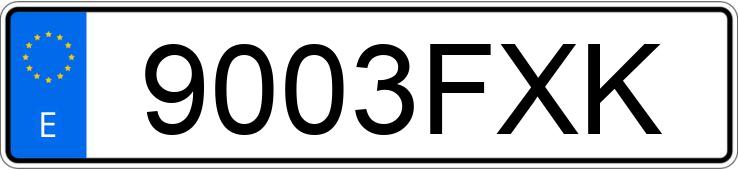 Numer rejestracyjny 9003FXK posiada NISSAN QASHQAI