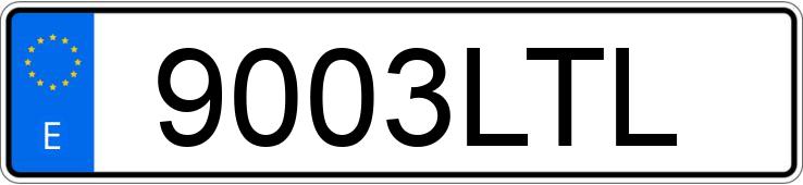 Numer rejestracyjny 9003LTL posiada LEXUS NX 300 H