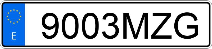 Numer rejestracyjny 9003MZG posiada AUDI A3 SPORTBACK