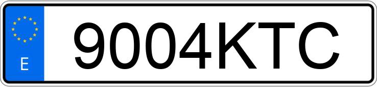 Numer rejestracyjny 9004KTC posiada IVECO DAILY