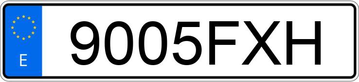 Numer rejestracyjny 9005FXH posiada SUZUKI SWIFT