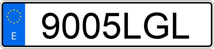 Numer rejestracyjny 9005LGL posiada AUDI A1 SPORTBACK