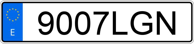 Numer rejestracyjny 9007LGN posiada KYMCO SUPER DINK