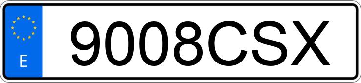 Numer rejestracyjny 9008CSX posiada AUDI A4