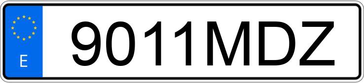 Numer rejestracyjny 9011MDZ posiada AUDI A4