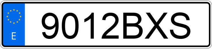 Numer rejestracyjny 9012BXS posiada TOYOTA COROLLA