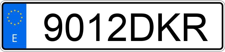 Numer rejestracyjny 9012DKR posiada CHEVROLET-GM KALOS 1.2 SE