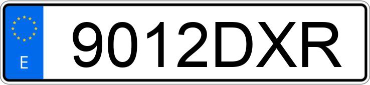 Numer rejestracyjny 9012DXR posiada SEAT IBIZA