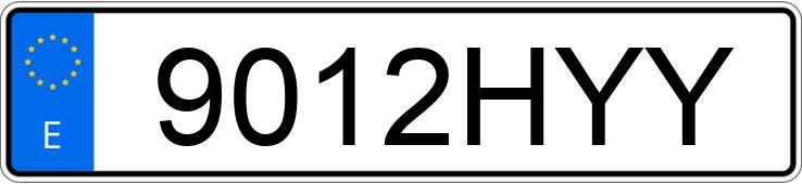 Numer rejestracyjny 9012HYY posiada TOYOTA YARIS Numer rejestracyjny 9012HYY posiada TOYOTA YARIS