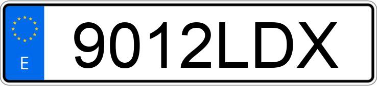 Numer rejestracyjny 9012LDX posiada MERCEDES VITO