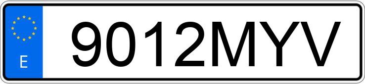 Il numero di registrazione 9012MYV ha RENAULT CLIO