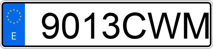 Die Registrierungsnummer 9013CWM hat MERCEDES S (220-221)
