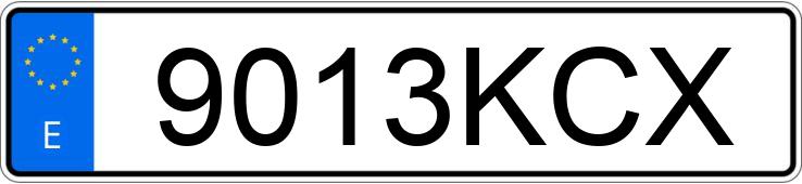 Numer rejestracyjny 9013KCX posiada KIA STINGER