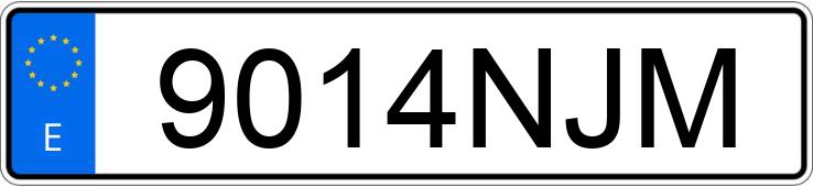 Numer rejestracyjny 9014NJM posiada RENAULT MASTER