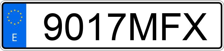 Numer rejestracyjny 9017MFX posiada FIAT 500 Numer rejestracyjny 9017MFX posiada FIAT 500